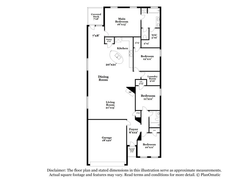 2,180/Mo, 5904 Calaveras Way San Antonio, TX 78253 Floor Plan View