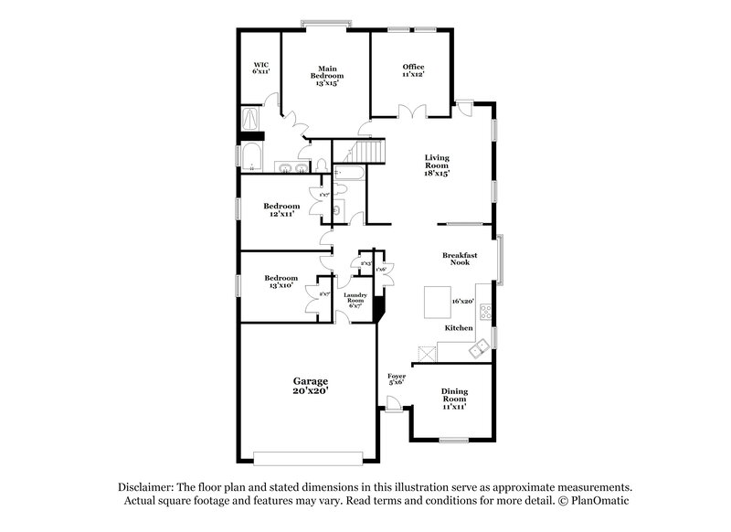 2,115/Mo, 11822 Woodland Deer San Antonio, TX 78254 Floor Plan View