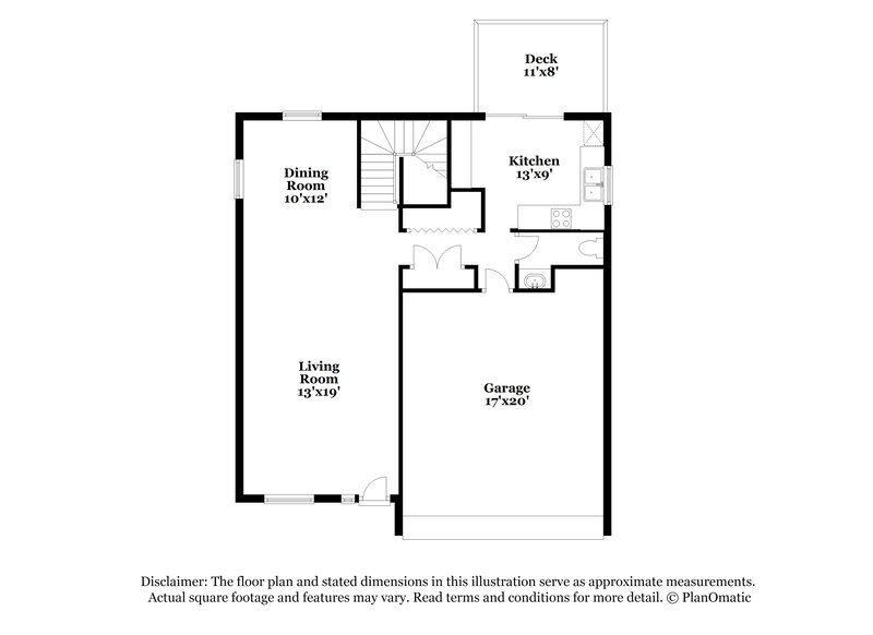 1,825/Mo, 8815 Meadow Spgs Universal City, TX 78148 Floor Plan View