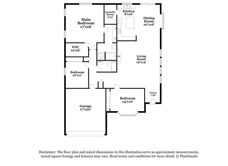 2,060/Mo, 9634 Turquoise Crk San Antonio, TX 78254 Floorplan View
