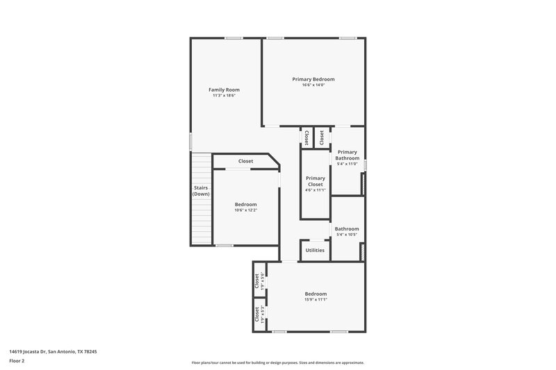 1,865/Mo, 14619 Jocasta Dr San Antonio, TX 78245 Floor Plan View 2