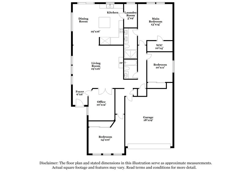 2,265/Mo, 21011 Foothill Pne San Antonio, TX 78259 Floor Plan View