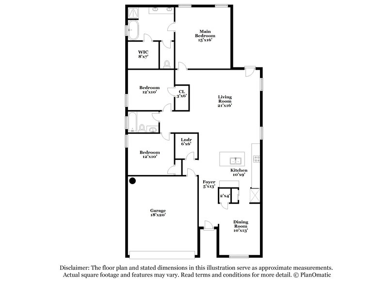 1,670/Mo, 6206 Tadpole Blf Converse, TX 78109 Floor Plan View