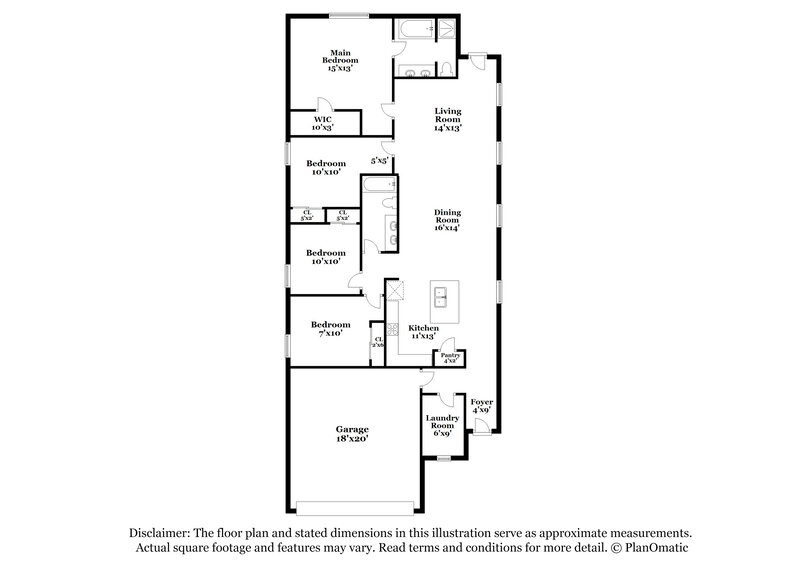 1,790/Mo, 110 Broken Antler San Antonio, TX 78253 Floor Plan View