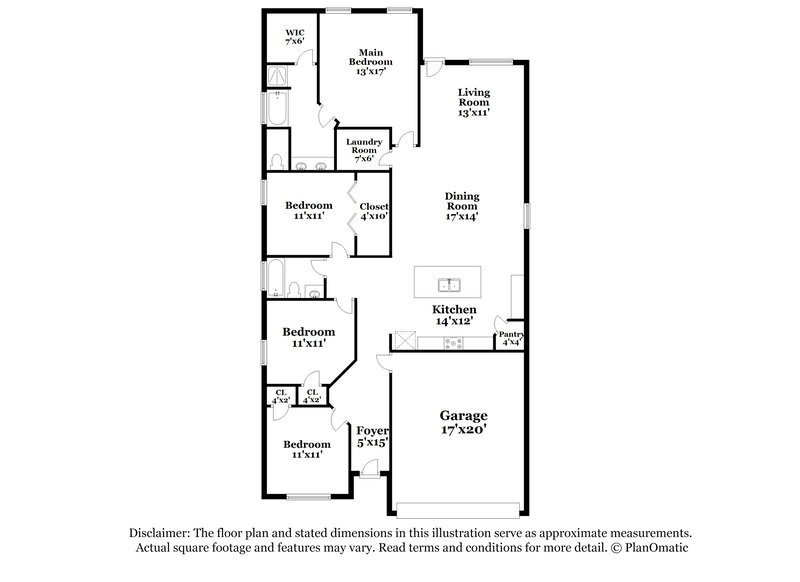 2,010/Mo, 9641 Holly Patch San Antonio, TX 78254 Floor Plan View