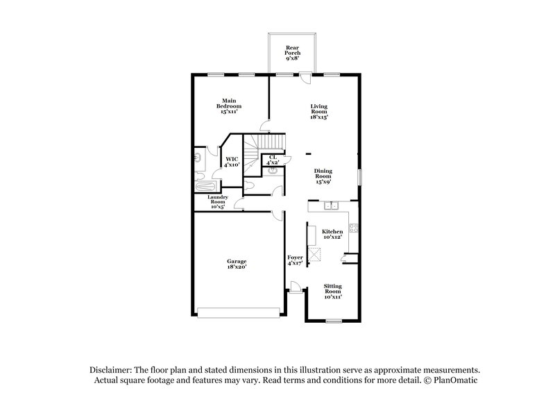 1,995/Mo, 11519 N Peak San Antonio, TX 78245 Floor Plan View