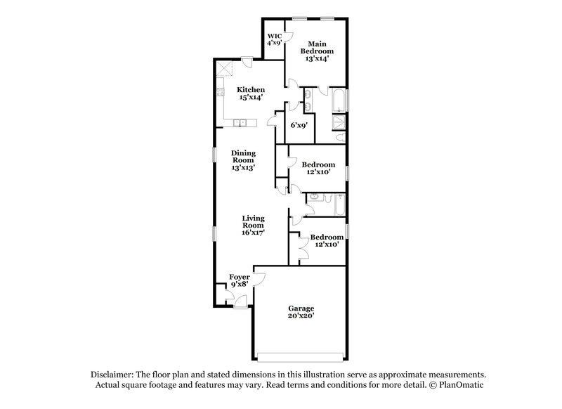 1,250/Mo, 2452 Ranger Pass Seguin, TX 78155 Floor Plan View