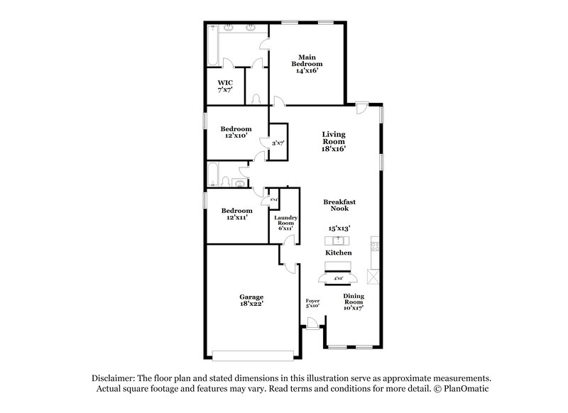 1,945/Mo, 1711 Emerald Edge San Antonio, TX 78245 Floorplan View
