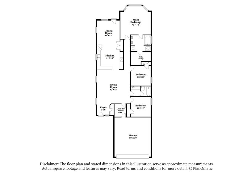 1,950/Mo, 116 Deer Blf San Antonio, TX 78253 Floor Plan View