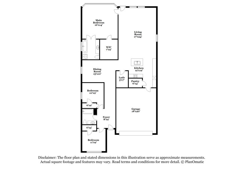 1,695/Mo, 7807 Tejas Plano Dr San Antonio, TX 78222 Floor Plan View