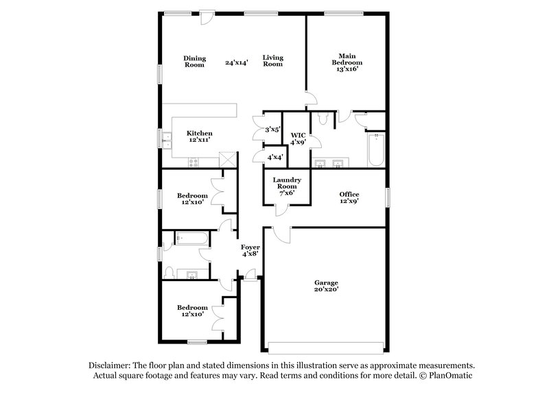 1,745/Mo, 20638 Creek Riv San Antonio, TX 78259 Floor Plan View