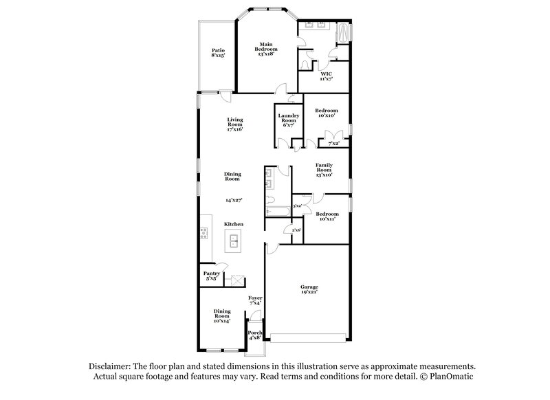 2,180/Mo, 12911 Azan Hts San Antonio, TX 78245 Floor Plan View