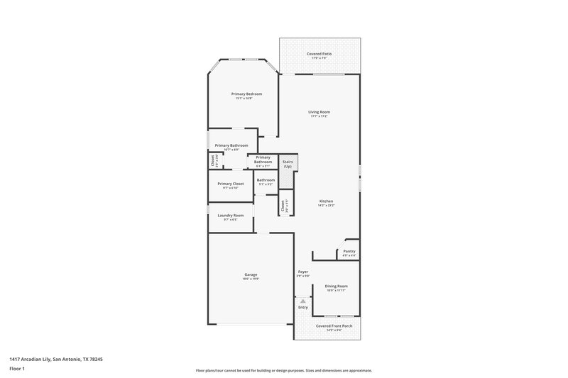 1,870/Mo, 1417 Arcadian Lily San Antonio, TX 78245 Floor Plan View
