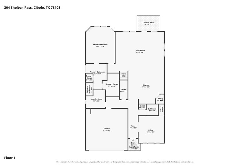 2,635/Mo, 304 Shelton Pass Cibolo, TX 78108 Floor Plan View