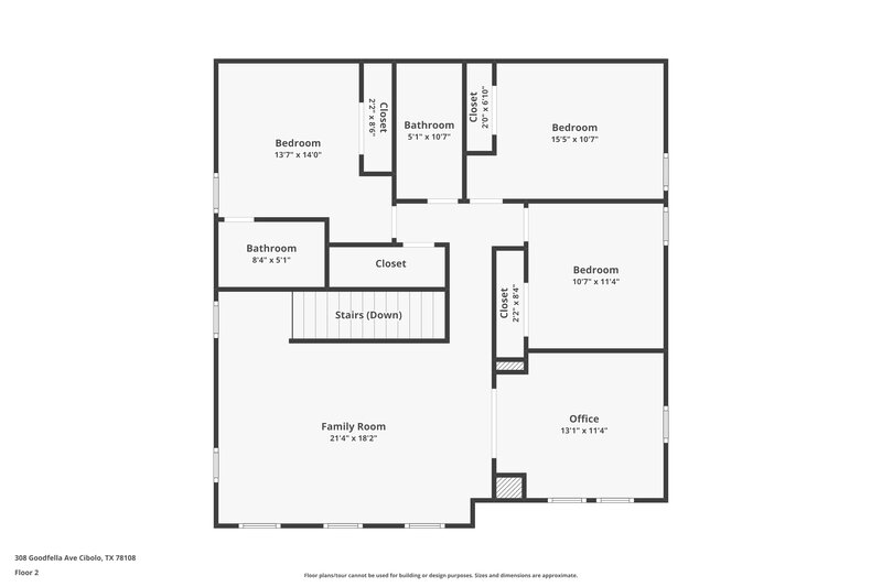 2,450/Mo, 308 Goodfella Ave Cibolo, TX 78108 Floor Plan View 2
