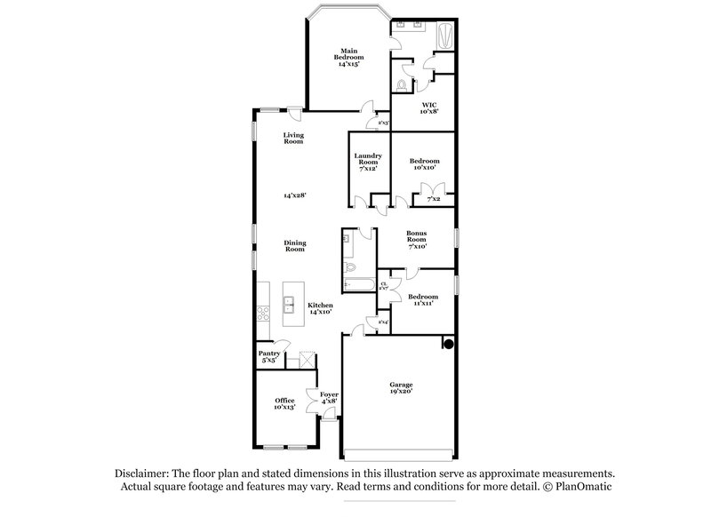2,180/Mo, 1244 Ella Xing New Braunfels, TX 78130 Floorplan View