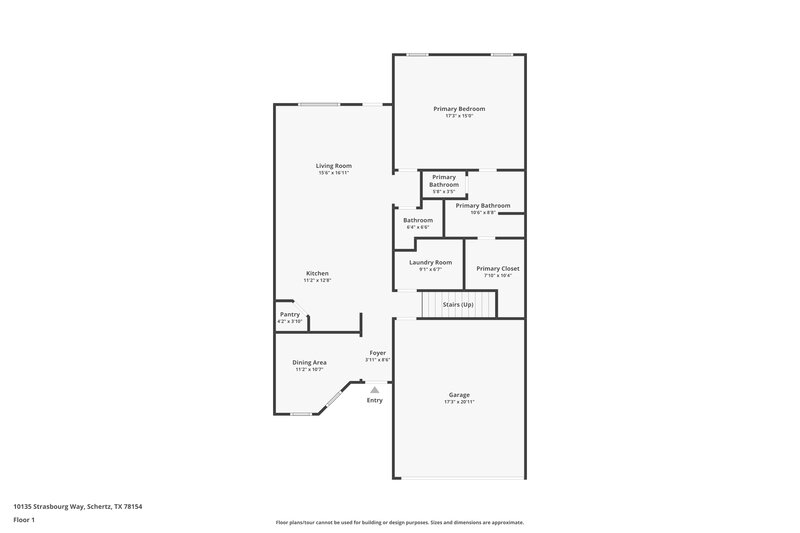 2,420/Mo, 10135 Strasbourg Way Schertz, TX 78154 Floor Plan View