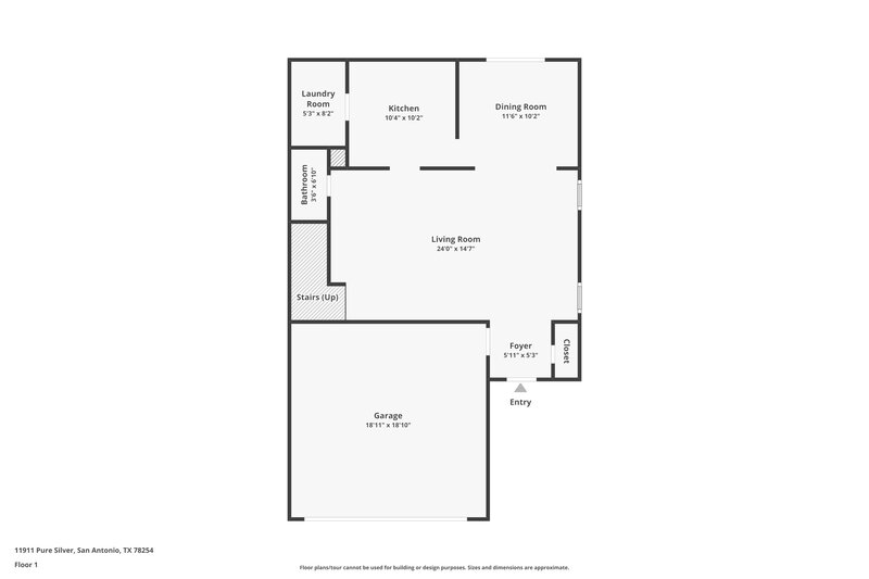 1,445/Mo, 11911 Pure Silver San Antonio, TX 78254 Floor Plan View
