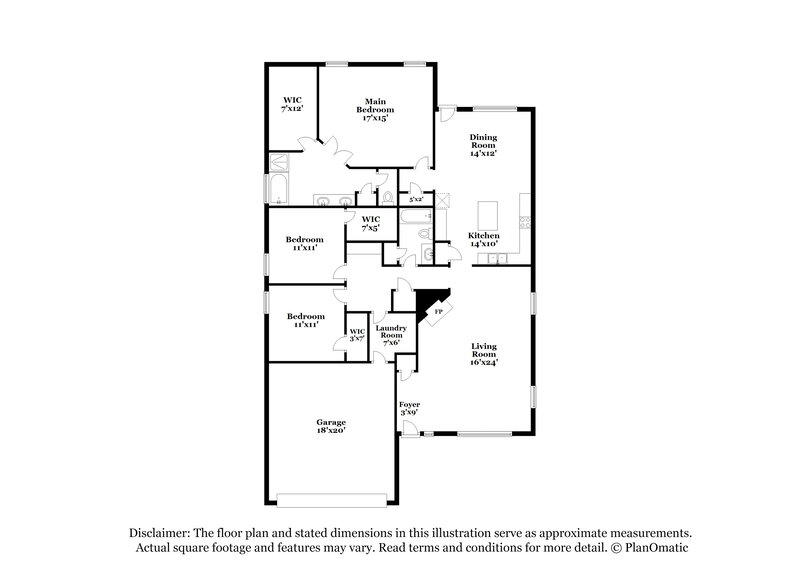 1,950/Mo, 527 Point Spgs San Antonio, TX 78253 Floor Plan View
