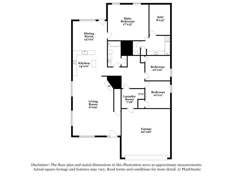 1,645/Mo, 610 Point Mdw San Antonio, TX 78253 Floorplan View
