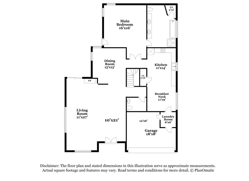 1,755/Mo, 8374 Slippery Rock San Antonio, TX 78251 Floor Plan View