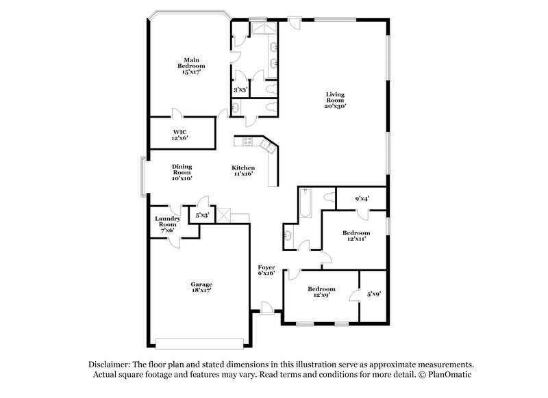 1,705/Mo, 15327 Nesting Way San Antonio, TX 78253 Floor Plan View