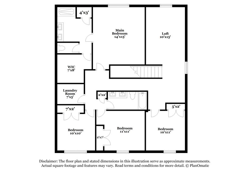 2,430/Mo, 13211 Braxon Pass San Antonio, TX 78253 Floor Plan View 2