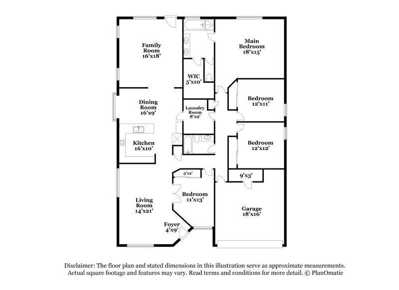 2,750/Mo, 7227 Sunrise Lk San Antonio, TX 78244 Floor Plan View