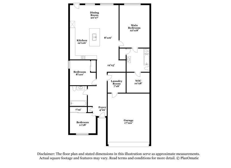 1,920/Mo, 12119 Sapphire Riv San Antonio, TX 78245 Floor Plan View