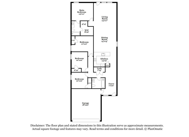 1,700/Mo, 10431 Canard Crst Converse, TX 78109 Floor Plan View