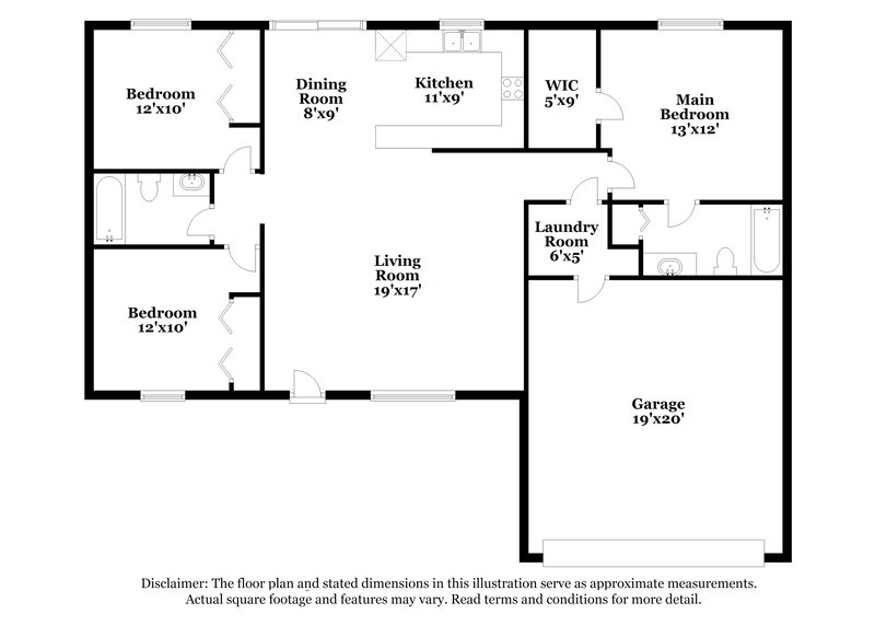 2,760/Mo, 1733 SW 22nd Ln Cape Coral, FL 33991 Floor Plan View