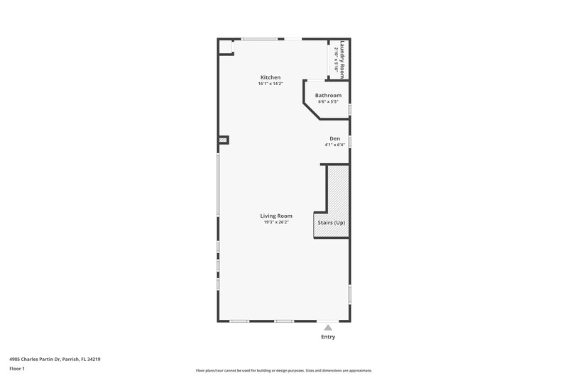 2,030/Mo, 4905 Charles Partin Dr Parrish, FL 34219 Floor Plan View