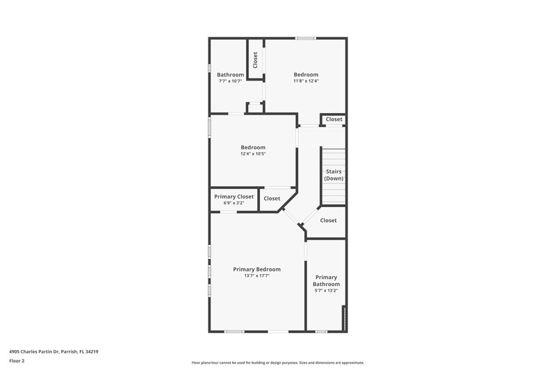 2,030/Mo, 4905 Charles Partin Dr Parrish, FL 34219 Floor Plan View 2
