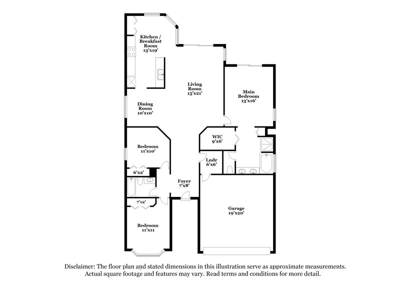 2,520/Mo, 3523 101st Ave E Parrish, FL 34219 Floor Plan View