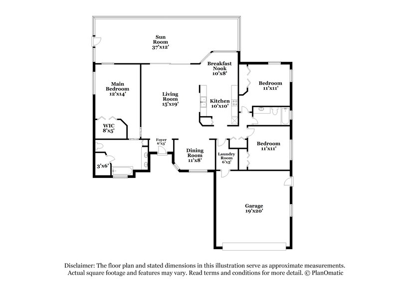 2,255/Mo, 6002 60th St E Palmetto, FL 34221 Floor Plan View