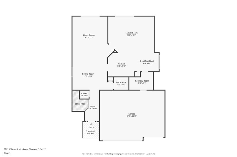 2,465/Mo, 5911 Willows Bridge Loop Ellenton, FL 34222 Floor Plan View