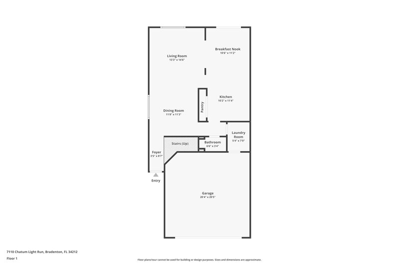 2,180/Mo, 7110 Chatum Light Run Bradenton, FL 34212 Floor Plan View