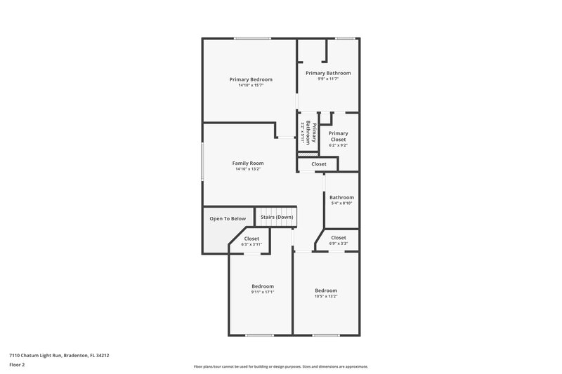 2,180/Mo, 7110 Chatum Light Run Bradenton, FL 34212 Floor Plan View 2