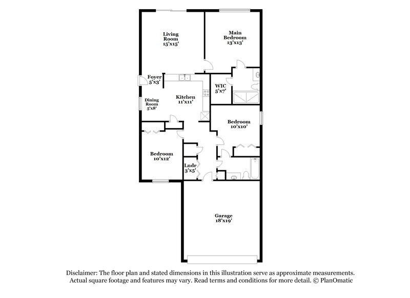 2,185/Mo, 9790 50th Street Cir E Parrish, FL 34219 Floor Plan View