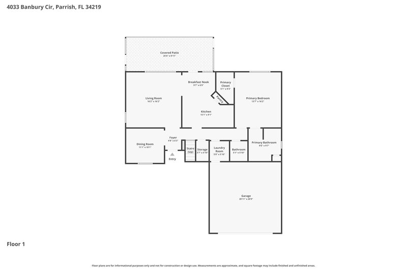 2,570/Mo, 4033 Banbury Cir Parrish, FL 34219 Floor Plan View