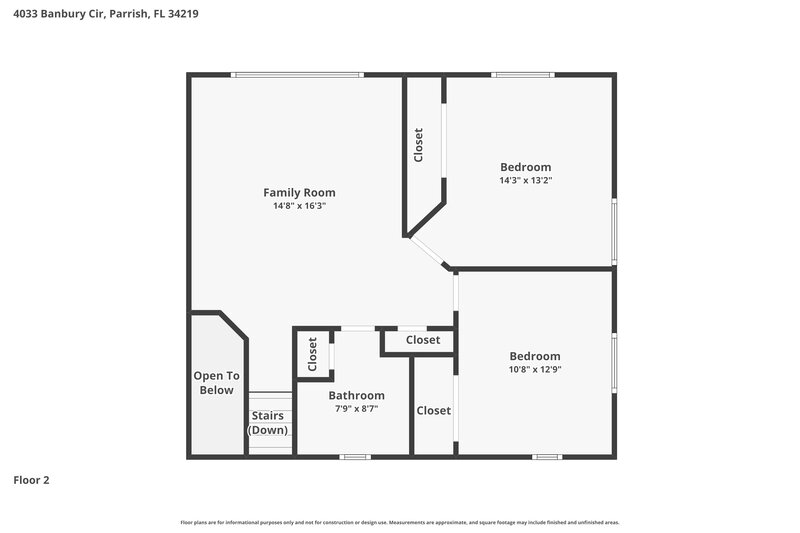 2,570/Mo, 4033 Banbury Cir Parrish, FL 34219 Floor Plan View 2