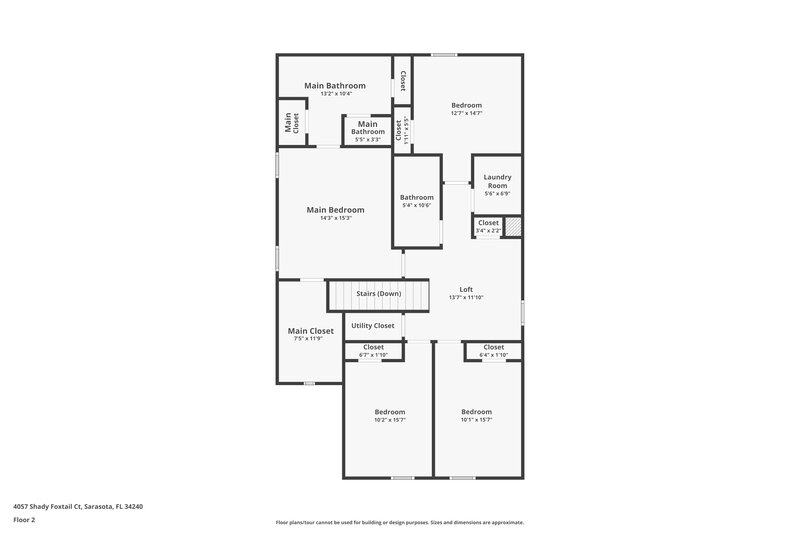 3,260/Mo, 4057 Shady Foxtail Ct Sarasota, FL 34240 Floor Plan View