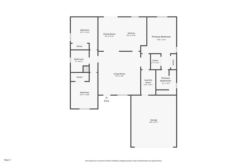 2,355/Mo, 7823 48th Pl E Bradenton, FL 34203 Floor Plan View