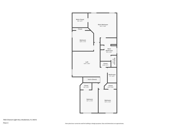 2,485/Mo, 7032 Chatum Light Run Bradenton, FL 34212 Floor Plan View 2