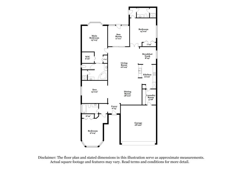 2,490/Mo, 6240 French Creek Ct Ellenton, FL 34222 Floor Plan View