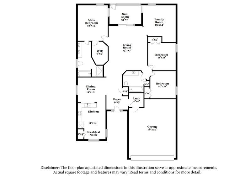 2,600/Mo, 11303 Blue Sage Pl Lakewood Ranch, FL 34202 Floor Plan View