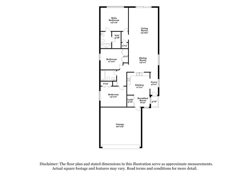 2,135/Mo, 5211 98th Ave E Parrish, FL 34219 Floor Plan View