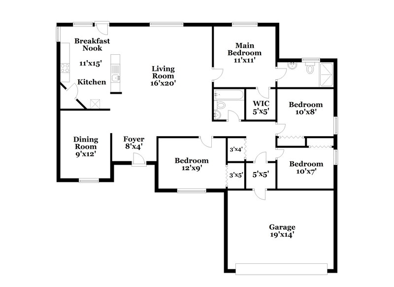 2,295/Mo, 11843 Dunster Ln Parrish, FL 34219 Floor Plan View