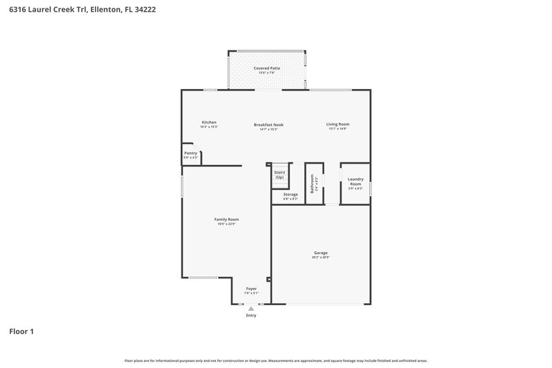 2,730/Mo, 6316 Laurel Creek Trl Ellenton, FL 34222 Floor Plan View