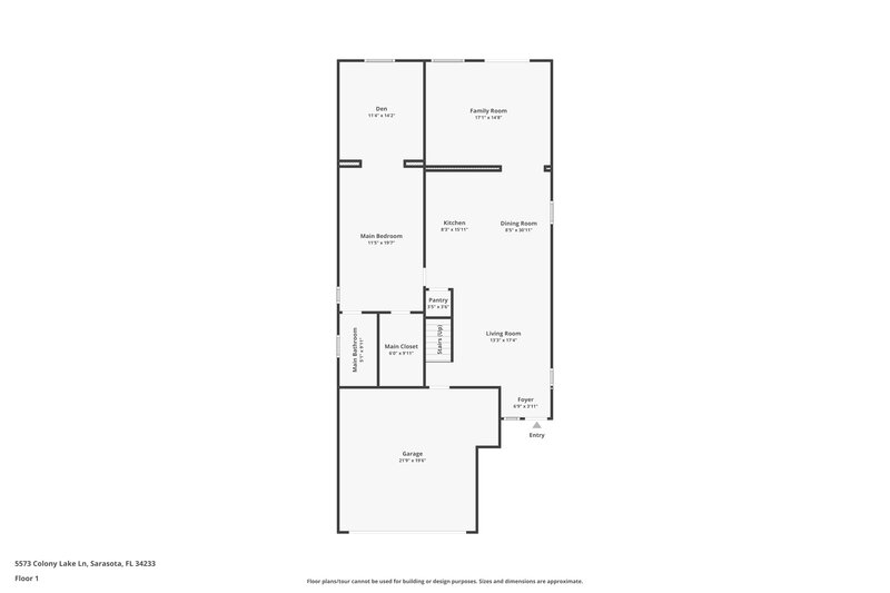 2,560/Mo, 5573 Colony Lake Ln Sarasota, FL 34233 Floor Plan View